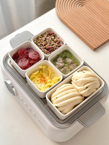 Hot Pot Condiment Sauce Bowl Steam Box Dessert For Home Ceramic