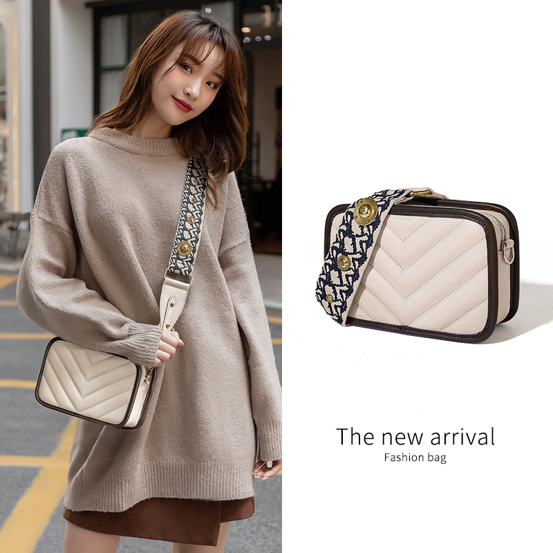 Somay bag 2022 new camera bag shoulder messenger bag autumn and winter broadband women's small square all-match women's bag small bag