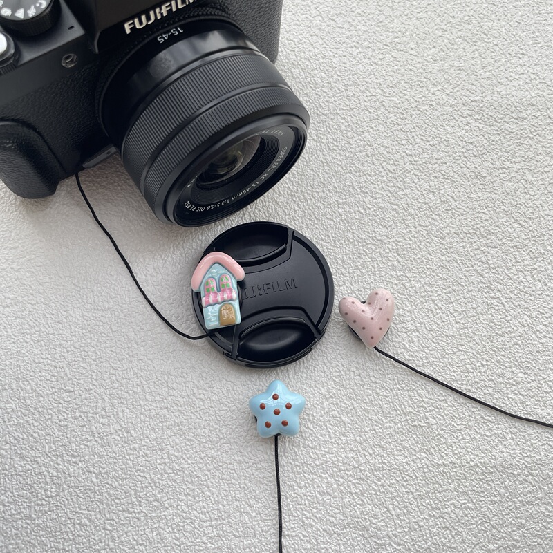Lefa Camera Lens Cap Anti-Loss Strap Camera Decoration Heart Pink Mirrorless Camera Fuji Sony Canon Accessories Universal Lefa Camera Lens Cap Anti-Loss Strap Camera Decoration Heart Pink Mirrorless Camera Fuji Sony Canon Accessories Universal
