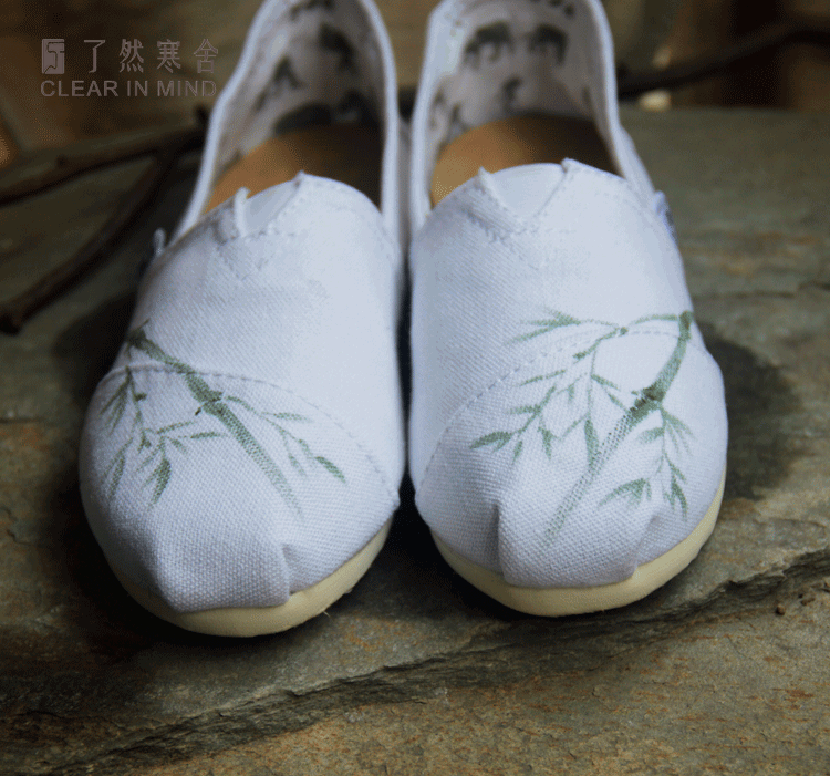 Mùa hè 2017 mới vẽ tay cổ giày nữ quần áo giày vải canvas Zen hoang dã học sinh phong cách Trung Quốc giày sneaker nữ hot trend 2021