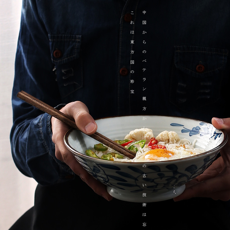NDP soup bowl bowl ceramic household tableware body round bowl bowl of Japanese contracted creative GT - A285-3 under the glaze