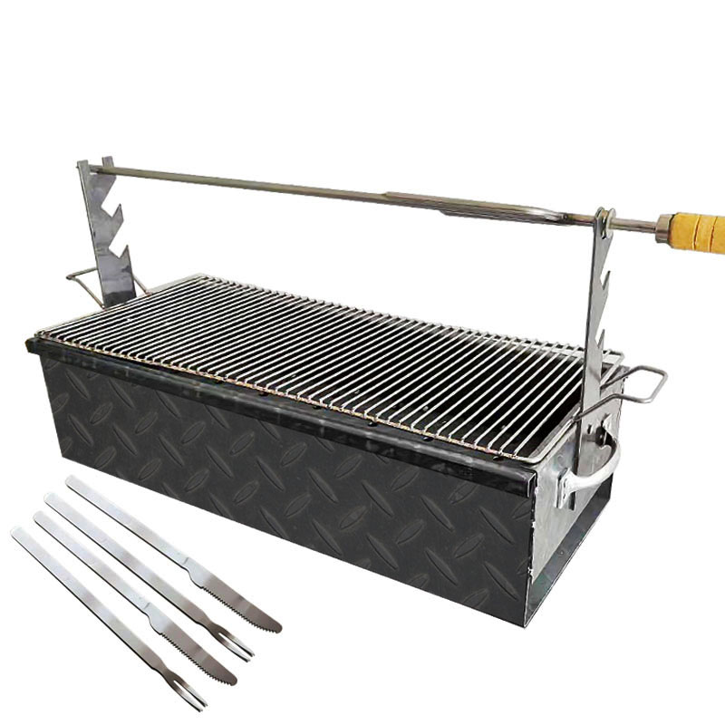 Thickened Commercial Sheep Leg Furnace Barbecue Oven Goat Meat Bunch Oven Baked Goat Leg Stove Knife Fork Sheep Row Barbecue Grill