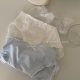 Comfortable Simple and Comfortable Cotton Wooden Ear Edge Medium High Waist Thin Section Solid Color Triangular Hip Briefs