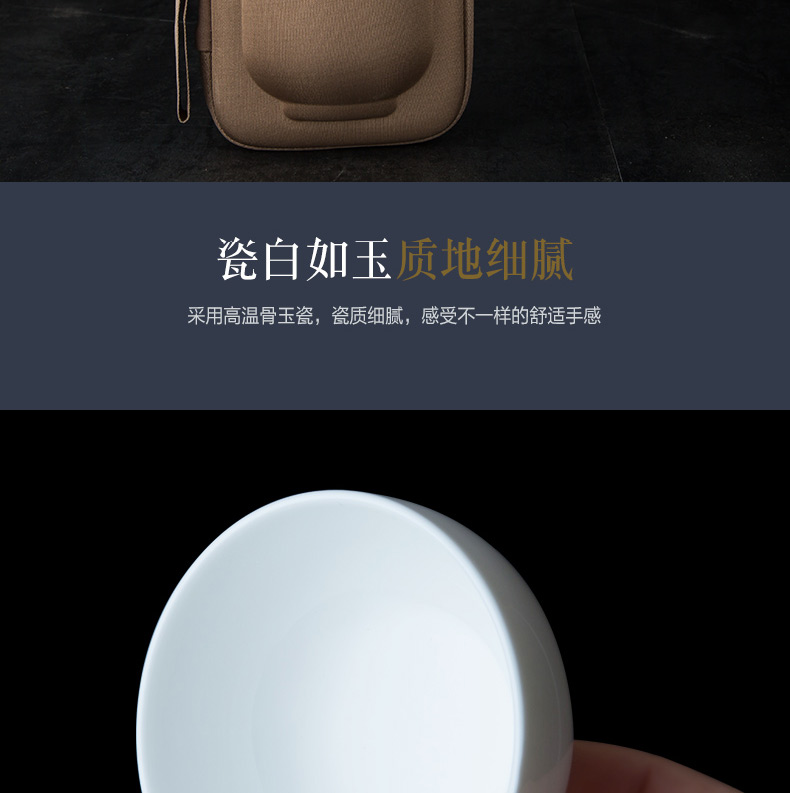 Bộ ấm trà cầm tay du lịch ngoài trời ấm trà tại nhà đơn giản Kung Fu teacup gốm hành khách nhanh cốc một nồi hai cốc bình pha trà thủy tinh