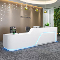 Company Roast Lacquer Front Desk Brief Creative Beauty Salon Arc Reception Desk Training Institution Hotel Intermediary Office Bar