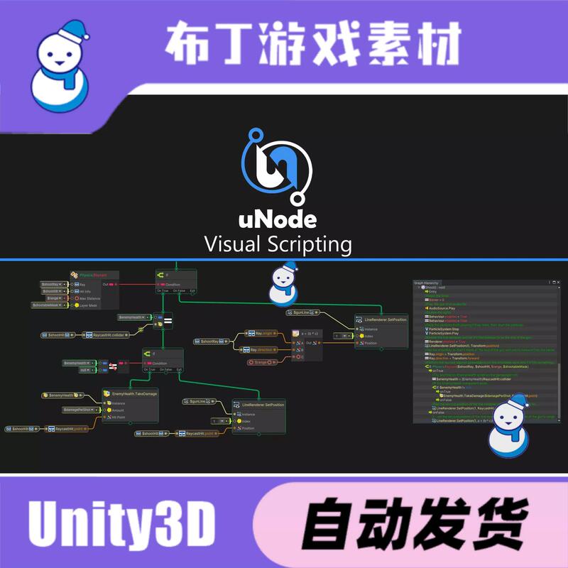 Unity Unode 3 Pro 3.2.10 Visualization Script Node Editor Tool State Machine Diagram Unity Unode 3 Pro 3.2.10 Visualization Script Node Editor Tool State Machine Diagram