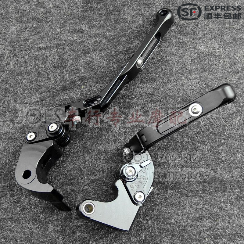 Suitable for Honda CBR1000 08-12 All aluminum CNC modified Telescopic Folding Horn modified handle