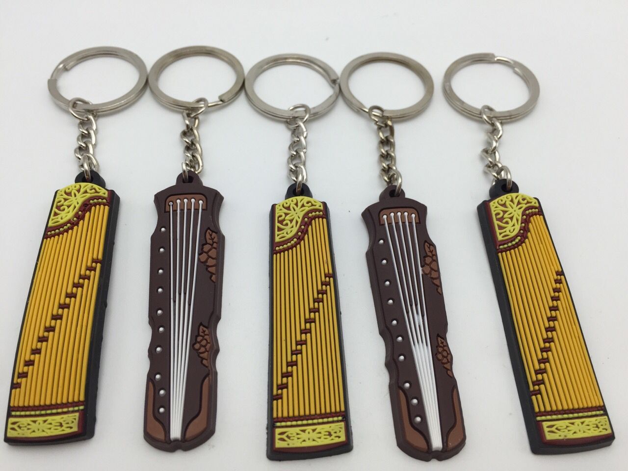 Guzheng Keychain Guqin Keychain Mini Guzheng Charm Guzheng Nail Musical Instrument Accessories