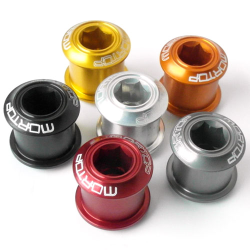 Mortop aluminum alloy CNC anode color 1 3g large tooth plate screw plate nail tooth plate screw bird car small cloth