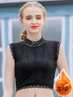 假领子女百搭加绒加厚保暖蕾丝立领配毛衣衬衫打底假衣领内搭上衣