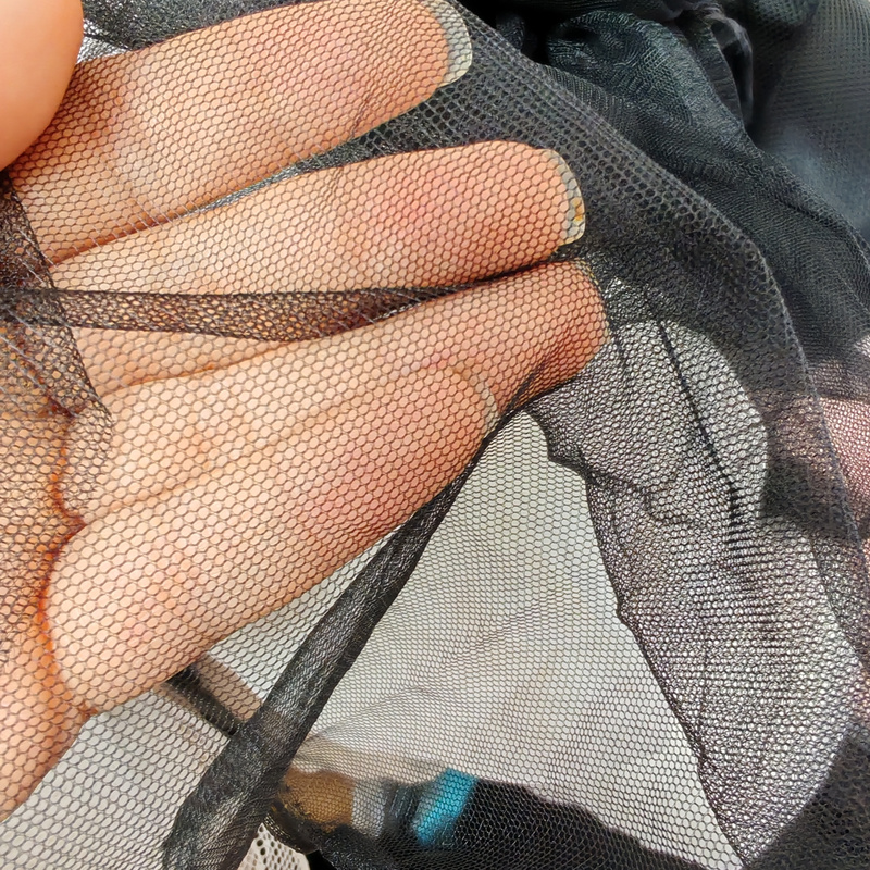 Nylon Reinforced Mesh Fabric, Breathable Transparent Mesh Fabric, Micro-Elastic Wedding Dress Skirt Transparent Hexagonal Mesh Fabric