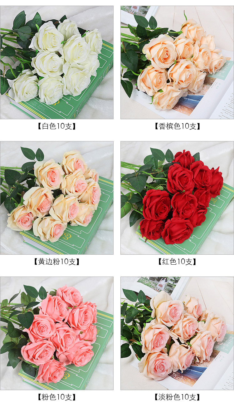 Hoa giả mô phỏng hoa hồng đơn hoa anh đào cẩm chướng phòng khách trang trí nhà hoa cắm hoa trang trí đám cưới - Hoa nhân tạo / Cây / Trái cây cây hoa giả