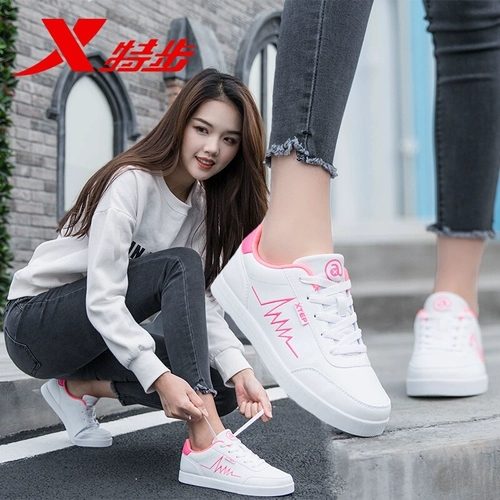 Xtep, зимние кроссовки, белая обувь, демисезонная повседневная обувь, спортивная обувь