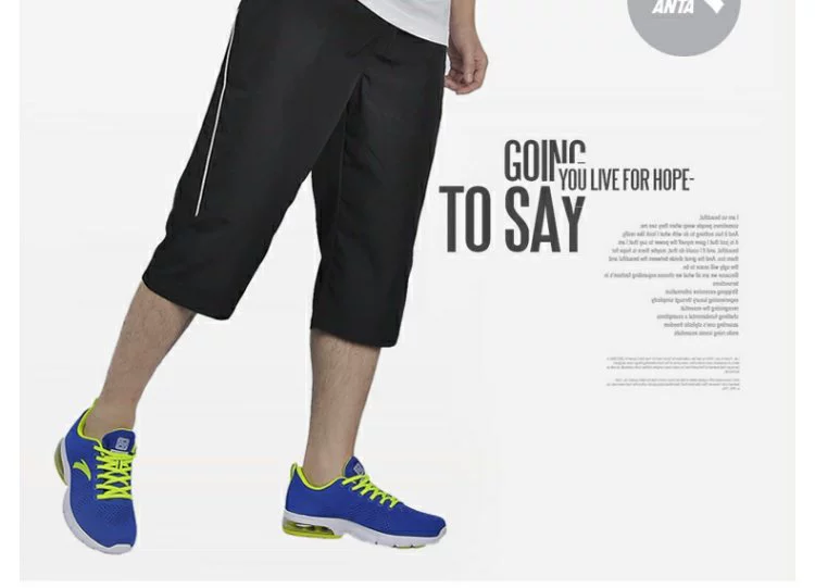 Anta sport suit nam 2019 hè giản dị áo thun ngắn tay bảy điểm quần short thể thao hai mảnh chính hãng - Thể thao sau