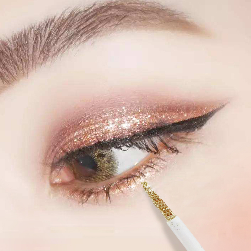 Bút kẻ mắt dạng lỏng nằm tằm chất lỏng ngọc trai lớn sequin nước mắt trang điểm nước mắt siêu flash cao ánh sáng bóng mắt long lanh - Bút kẻ mắt bút vẽ mắt