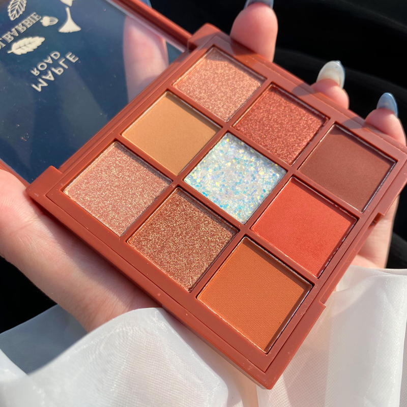 Nine color 9 - color gray eye disk pearl matte earth pumpkin color parity student beginner