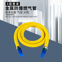 Natural gas pipe Liquefied gas pipe Gas pipe Gas pipe Stove connecting pipe Water heater Metal explosion-proof hose Household