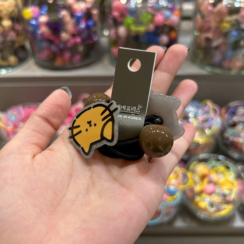 Korean Bebe Prince Cute and Sweet Little Cat Hair Tie with Contrasting Color Elastic Band Korean Bebe Prince Cute and Sweet Little Cat Hair Tie with Contrasting Color Elastic Band