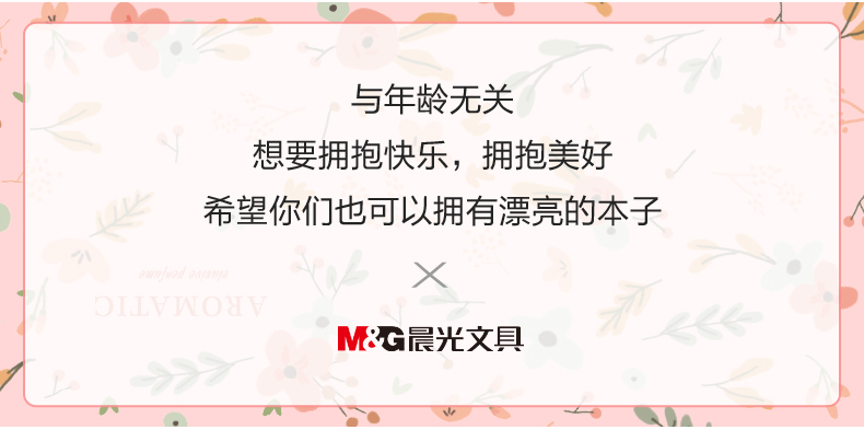 晨光笔记本子简约创意A5/16K练习本 可爱记事本缝线本加厚车线本38/40页