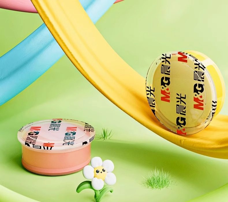 【中国直邮】 晨光文具 晨光   超轻粘土 儿童无毒彩泥橡皮泥     手工益智玩具    24色抗菌黏土袋装(送工具刀)