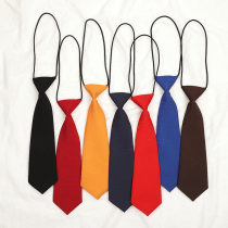 Japanese Korean version of solid black wine red Student tie male and female school uniform bow tie tie tie tie flower set ins