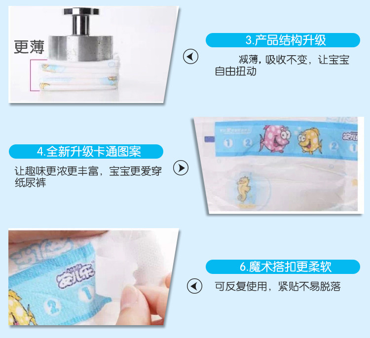 Một chiếc tã Erle khô siêu mỏng cho bé mùa xuân thoáng khí và mùa hè tã Anerle nam và nữ M code 78 viên - Tã / quần Lala / tã giấy tã dán bobby size s