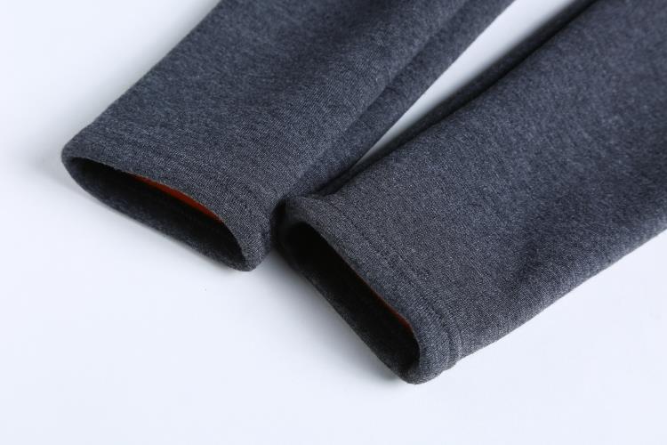 Chất liệu cotton cộng với chất liệu nhung dày bên ngoài mặc quần legging dài lưng cao quần ấm áp cao co giãn cỡ lớn chân dài thời trang công sở nữ