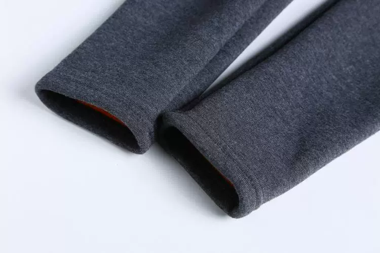 Chất liệu cotton cộng với chất liệu nhung dày bên ngoài mặc quần legging dài lưng cao quần ấm áp cao co giãn cỡ lớn chân dài