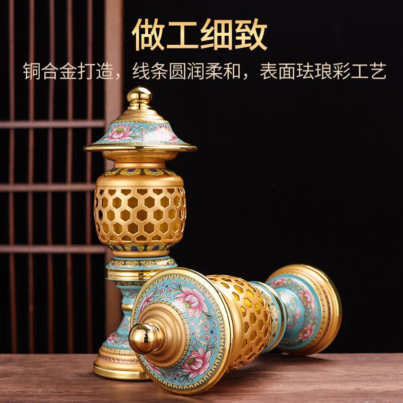 LED珐琅彩唐纹供佛灯为何成为2025年最受欢迎的智能佛具？