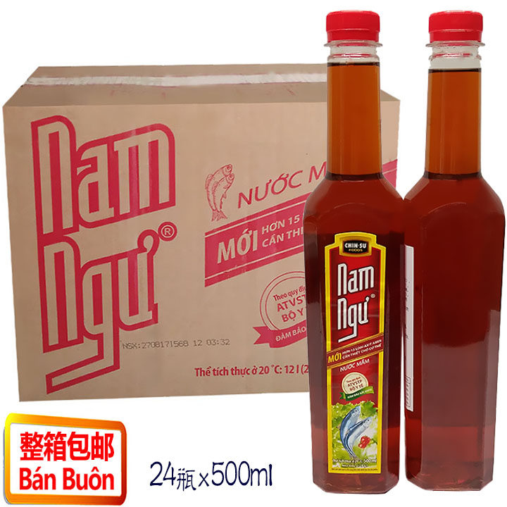 Vietnam Anchovy Fish Sauce Mam Nam Ngu Chin Su Full Carton 24 bottles x500ml