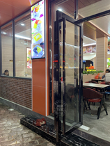 Ground Play Door Handle Black Titanium Gold KFC Door Handle Stainless Steel Wooden Doorknob set as a sliding door armrest storefront