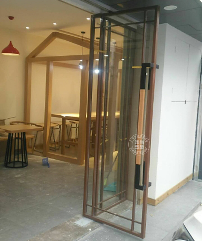 KFC door handle original wood shop glass door pull hand push pull door armrest wooden door handle modern style