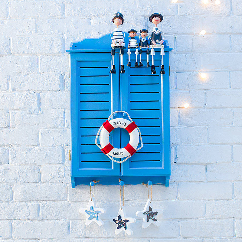 Creative idyllic vertical shutters modern watch box covering box wall decoration