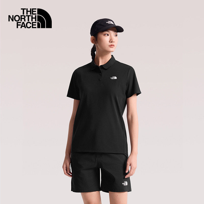 Thenorthface North Face Outdoor Women's 26 New Upf Sun Protection Casual Quick-Drying Short-Sleeved Polo Shirt 8Cyz