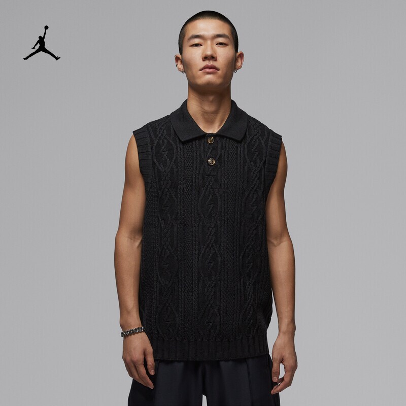 26 New Models of Jordan Nike Jordan Men's Loose Golf Sleeveless Sweater Layered Sports Vest Hq8687