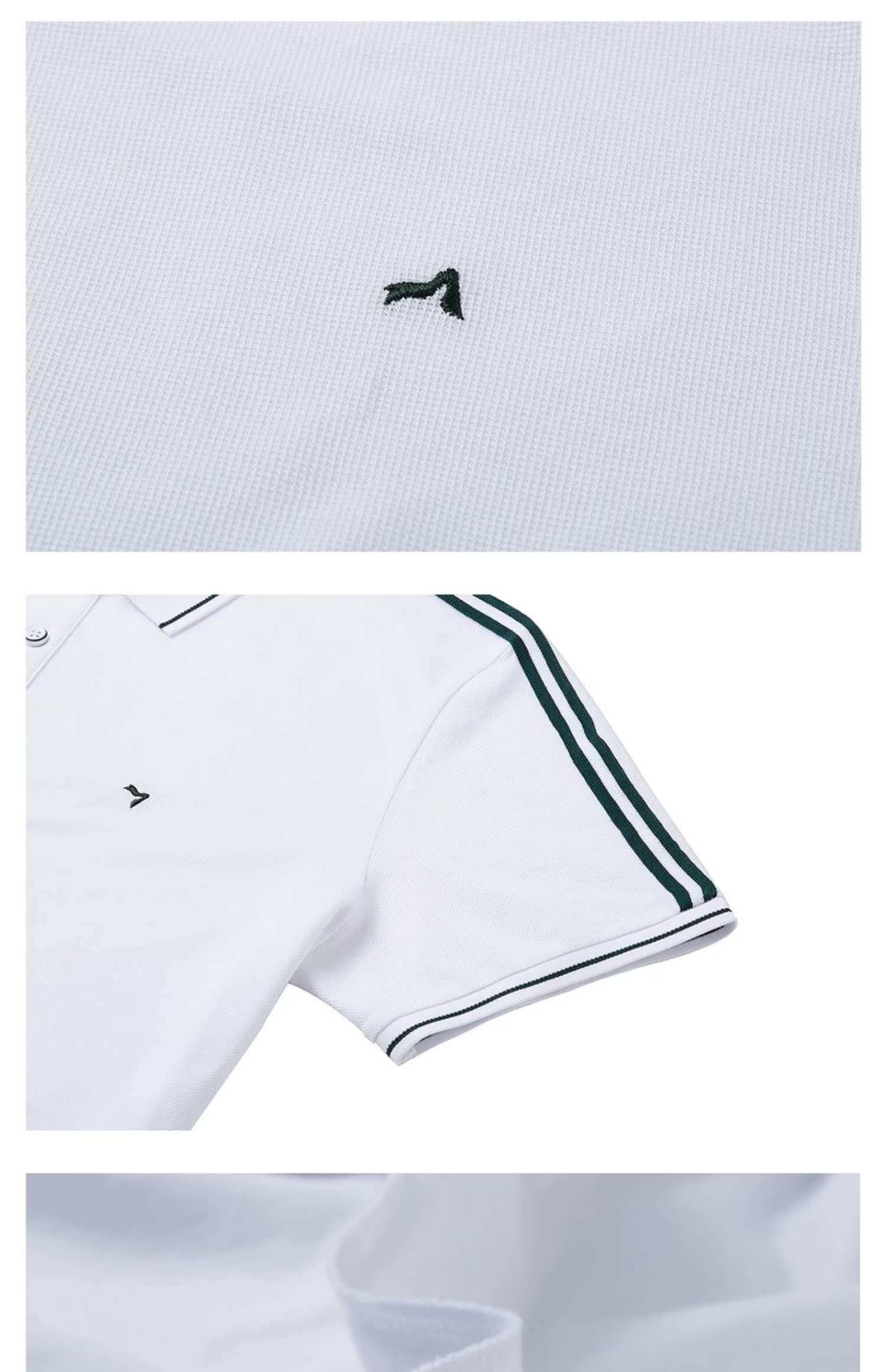 Thương hiệu áo thun nam cotton ngắn tay thương hiệu kinh doanh ve áo giản dị ngắn t trẻ trung và trung niên 2019 sản phẩm mới hè - Polo áo nam