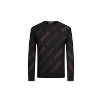 (Mall same section) lacquered round collar sweater 2023 autumn and winter new stylish letters full of trendy goat sweatshirt