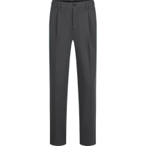 (rhino pleats) lacquered mens double plexant Western pants for mens spring and summer new business commute to work and straight and long pants