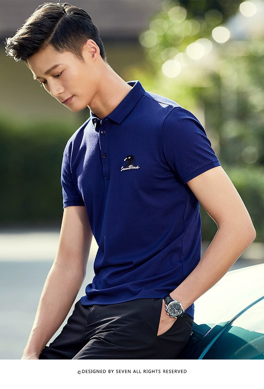 Thương hiệu áo thun nam tay ngắn Polo kinh doanh dành cho giới trẻ hoang dã Áo thun 2018 mới thoáng khí t shirt golf