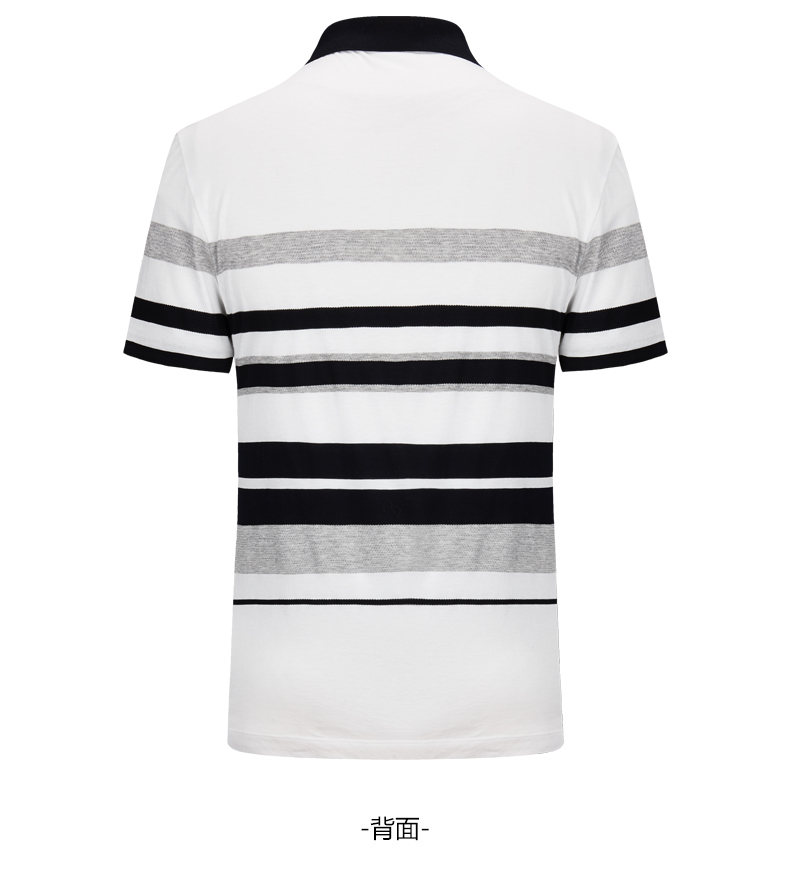 柒 thương hiệu nam polo áo ve áo bông ngắn tay T-Shirt kinh doanh bình thường trẻ và trung niên làm bóng bông mùa hè người đàn ông mới