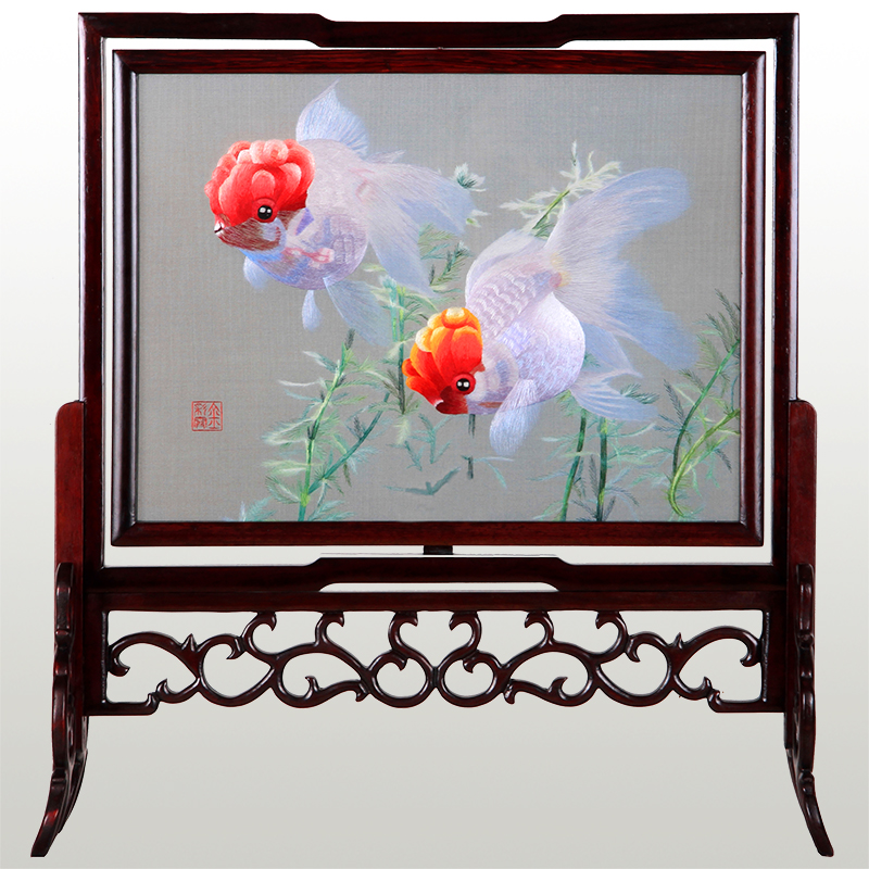 Usd 6425 36 Xiang Embroidery Double Sided Embroidery Finished Office Home Furnishings Business Foreign Affairs Gift Hongyun Head Of The Old Chinese Characters Wholesale From China Online Shopping Buy Asian Products Online