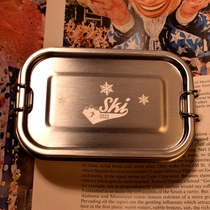 2022 Ice Snow Festival 304 Stainless Steel Seal Travel Commute Small Lunch Box Nuts Sugar Block Biscuit ornament Containing Jar