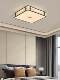 New Chinese-Style Living Room Ceiling Light Led Full-Spectrum Rectangular Main Light, Elegant and Simple Modern Design for Tea Room, Dining Room, Bedroom