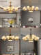 New Chinese-Style Chandelier, Living Room Lamp, Gold Bronze Color, Dining Room Private Room, Tea Room, Villa, Self-Built House, Main Lighting Fixtures