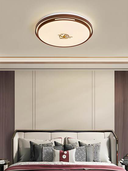 Modern New Chinese-Style Led Ceiling Light with Chinese Zen Aesthetics from the Song Dynasty, Full-Spectrum Main Light for Dining Room, Bedroom, and Living Room