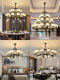 New Chinese-Style Restaurant and Hotel Project Chandelier, Modern High-Ceiling Duplex Villa Hollow Living Room Large Pendant Light
