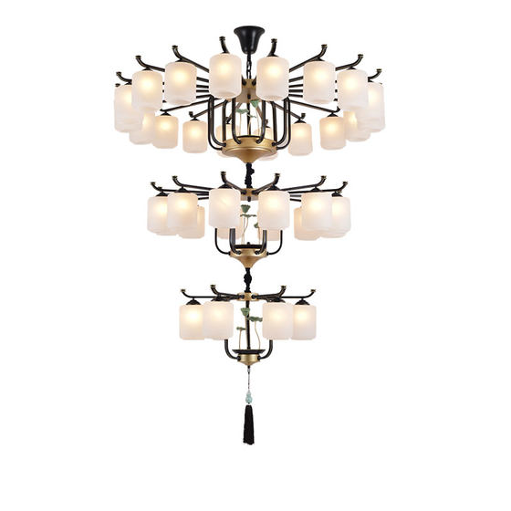 Chinese-Style Zen Restaurant Tea House Chandelier, Chinese-Style Villa Living Room Chandelier, Modern and Elegant New Chinese-Style Bedroom Chandelier