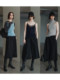 MSBEAST Australian imported worsted wool high fashion micro-A inner drawstring over-the-knee Bermuda cropped mid-pants autumn