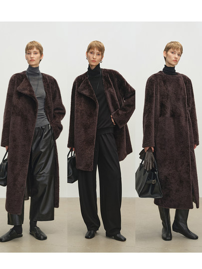 MSBEAST Irregular Deconstructed Collar Spanish Starman Fur One-piece Mid-Length/Long Jacket丨Gathering Gravity