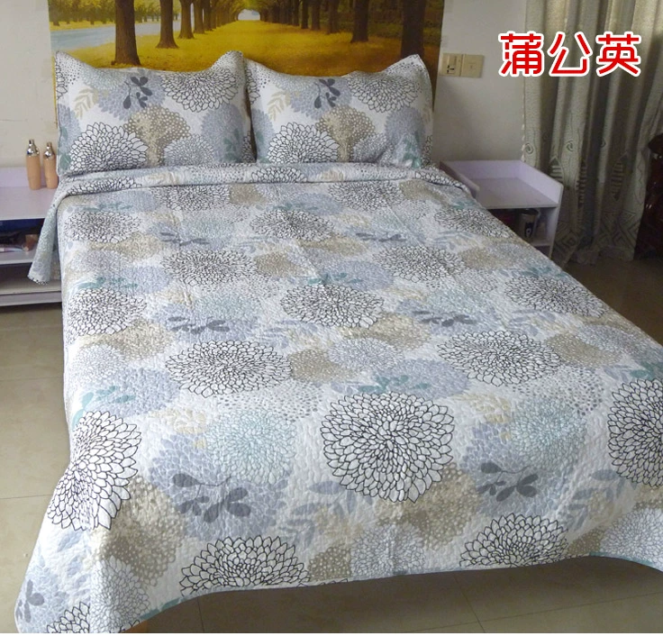 Châu âu bông chần trải giường ba bộ rửa quilting mùa hè mát điều hòa không khí là chần dày sheets đa chức năng trải giường